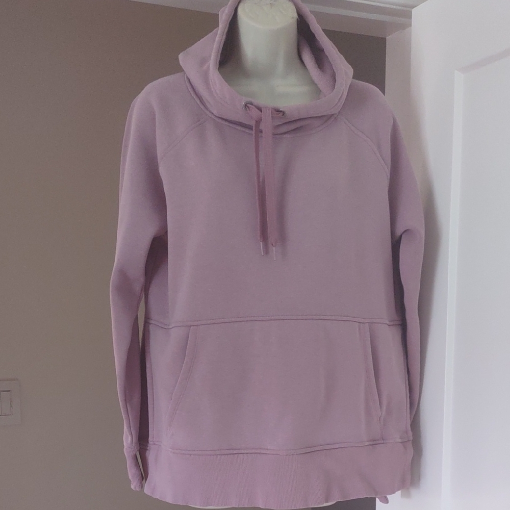 Athleta Women's Lavender Drawstring Hoodie - Size Medium